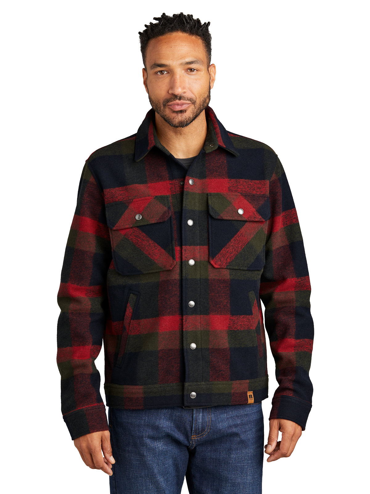 Men's 4-Pocket Basin Jacket - RU550 - Red Plaid