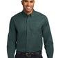 Men's Long Sleeve Easy Case Shirt - S608ES - Dark Green/Navy