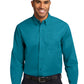 Men's Long Sleeve Easy Case Shirt - S608ES - Teal Green