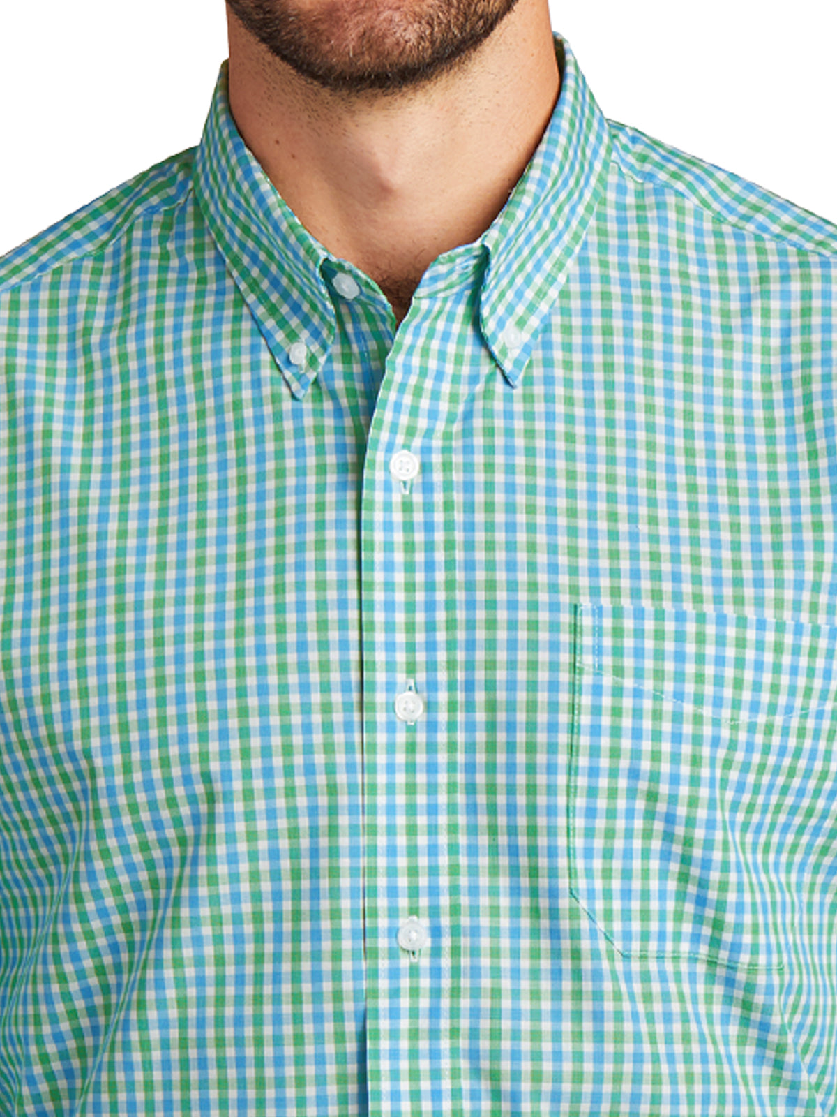 Men's Long Sleeve Gingham Shirt