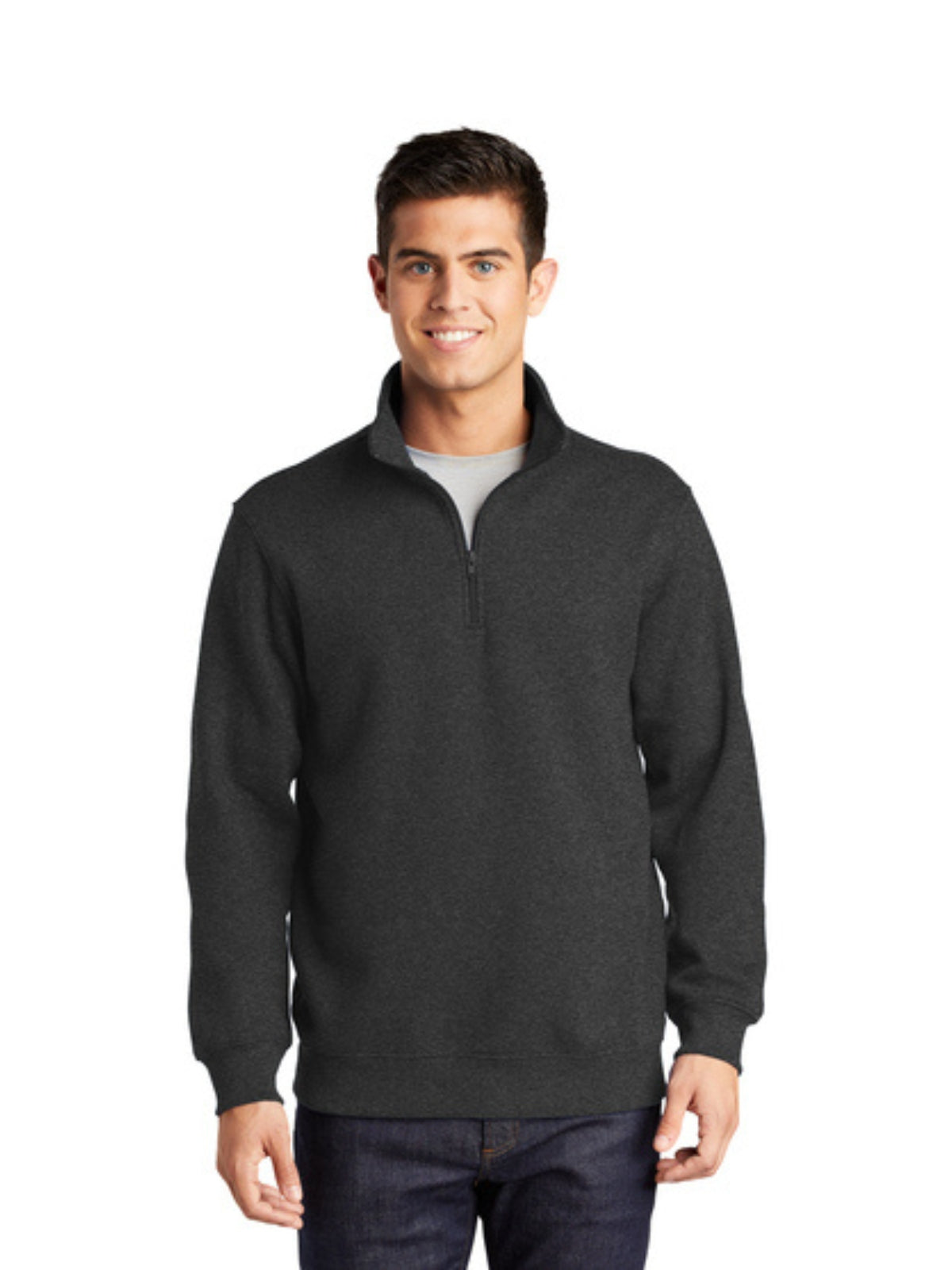 Men's 1/4-Zip Sweatshirt - ST253 - Graphite Heather