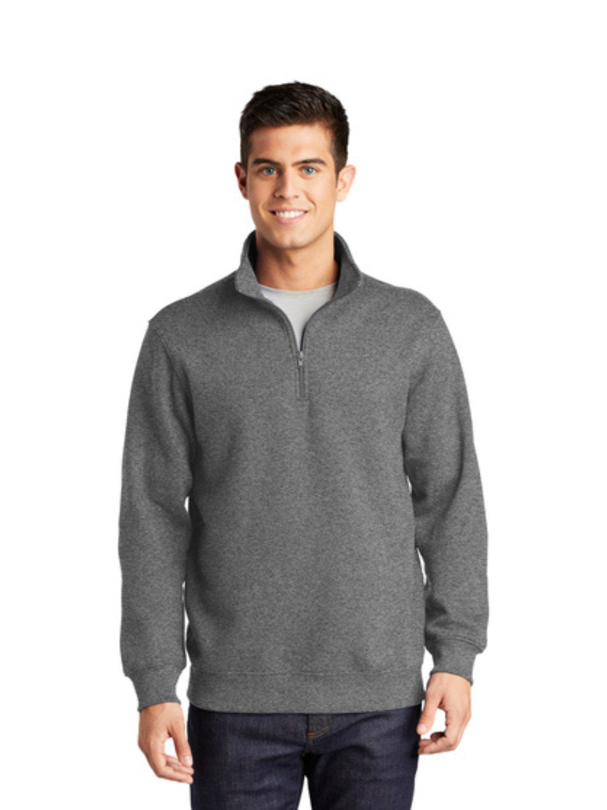 Men's 1/4-Zip Sweatshirt - ST253 - Vintage Heather