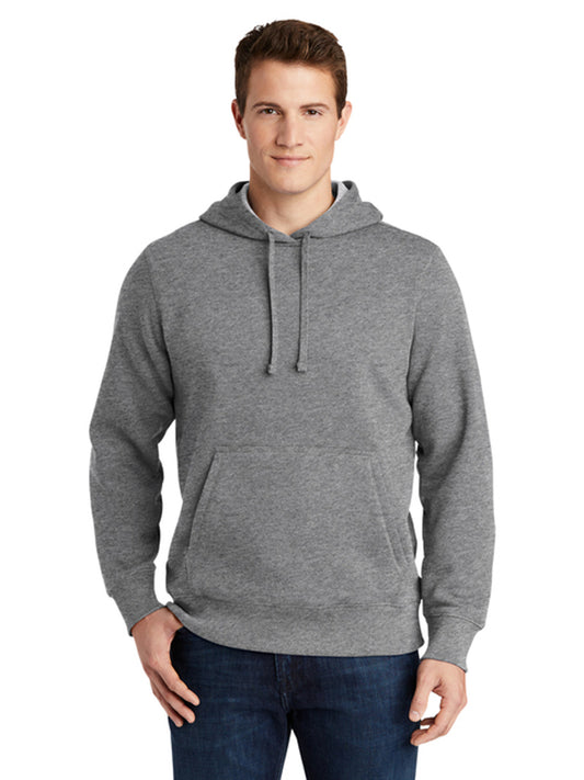 Men's 1-Pocket Pullover Hooded Sweatshirt - ST254 - Vintage Heather