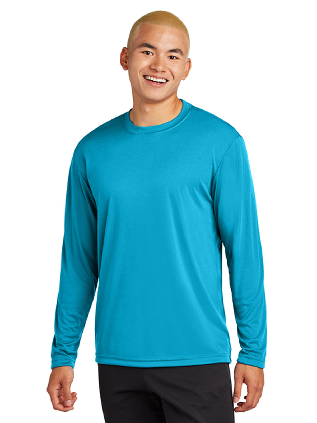 Men's Pocketless Long Sleeve Tee - ST350LS - Atomic Blue