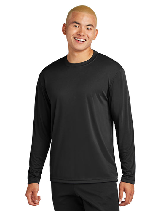 Men's Pocketless Long Sleeve Tee - ST350LS - Black