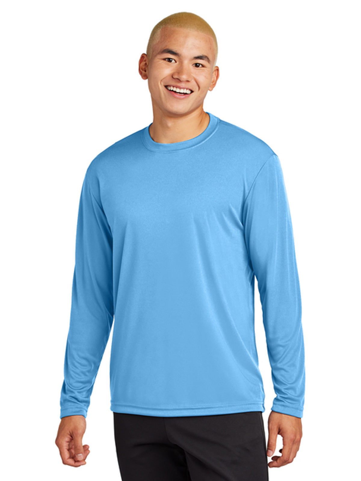 Men's Pocketless Long Sleeve Tee - ST350LS - Carolina Blue