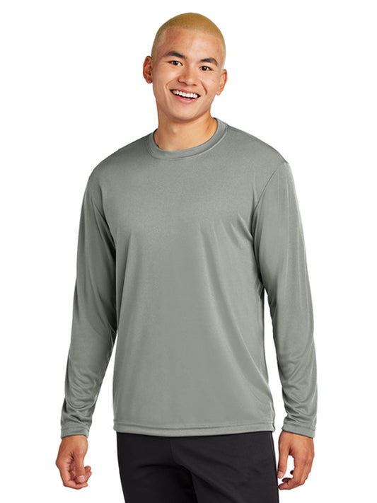 Men's Pocketless Long Sleeve Tee - ST350LS - Grey Concrete