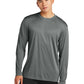 Men's Pocketless Long Sleeve Tee - ST350LS - Iron Grey Heather