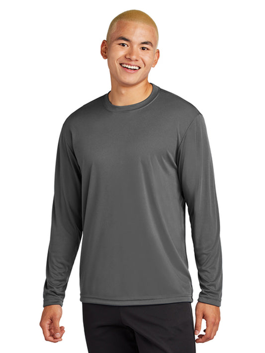 Men's Pocketless Long Sleeve Tee - ST350LS - Iron Grey