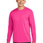 Men's Pocketless Long Sleeve Tee - ST350LS - Neon Pink