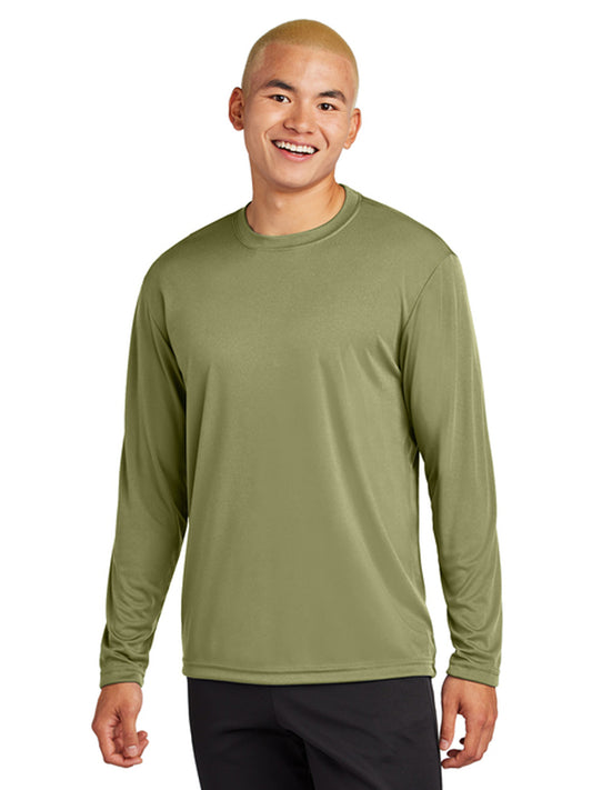 Men's Pocketless Long Sleeve Tee - ST350LS - Olive Drab Green