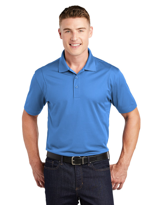 Men's Three-Button Micropique Polo - ST650 - Blue Lake