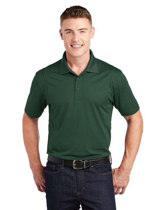 Men's Three-Button Micropique Polo - ST650 - Forest Green