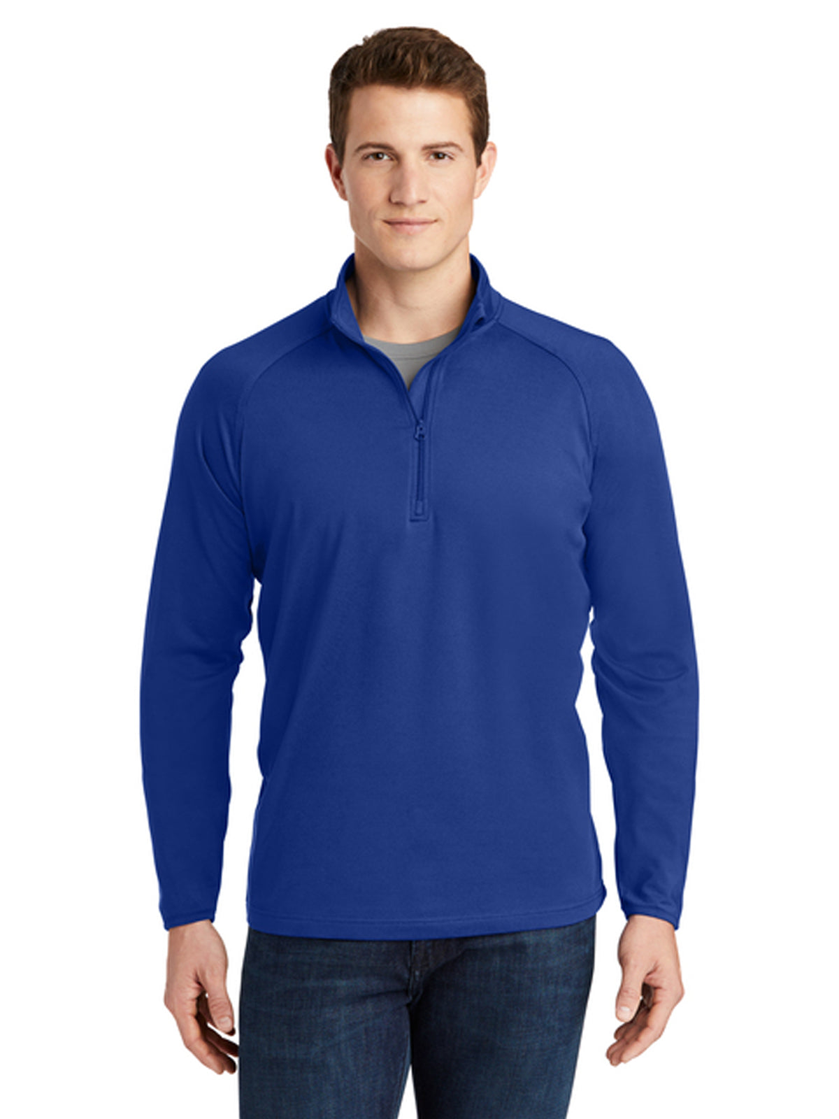 Men's Stretch 1/4-Zip Pullover - ST850 - True Royal