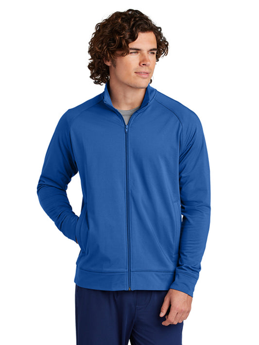 Men's Two-Pocket Sport-Wick Stretch Full-Zip Cadet Jacket - ST857 - True Royal
