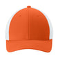 Moisture Wicking Stretch-Tek Mesh Back Cap - STC60 - Deep Orange/ White