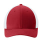 Moisture Wicking Stretch-Tek Mesh Back Cap - STC60 - Deep Red/ White