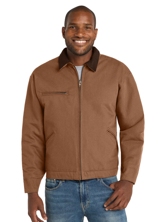 Men's 4-Pocket Tall Duck Cloth Work Jacket - TLJ763 - Duck Brown