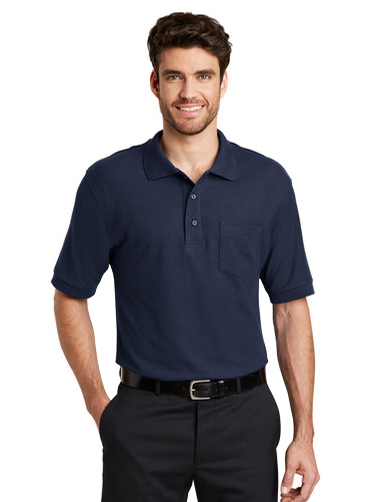 Men's Tall Silk Touch™ Polo with Pocket