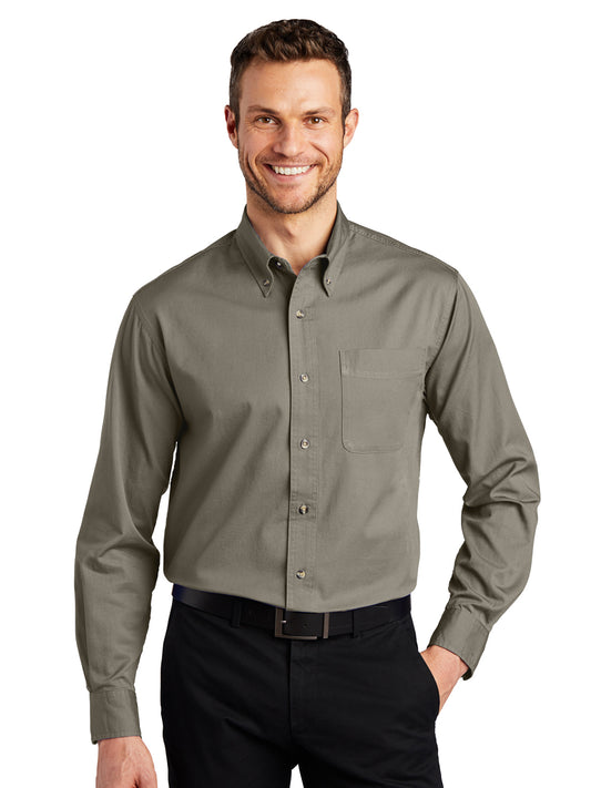 Men's Tall Long Sleeve Twill Shirt