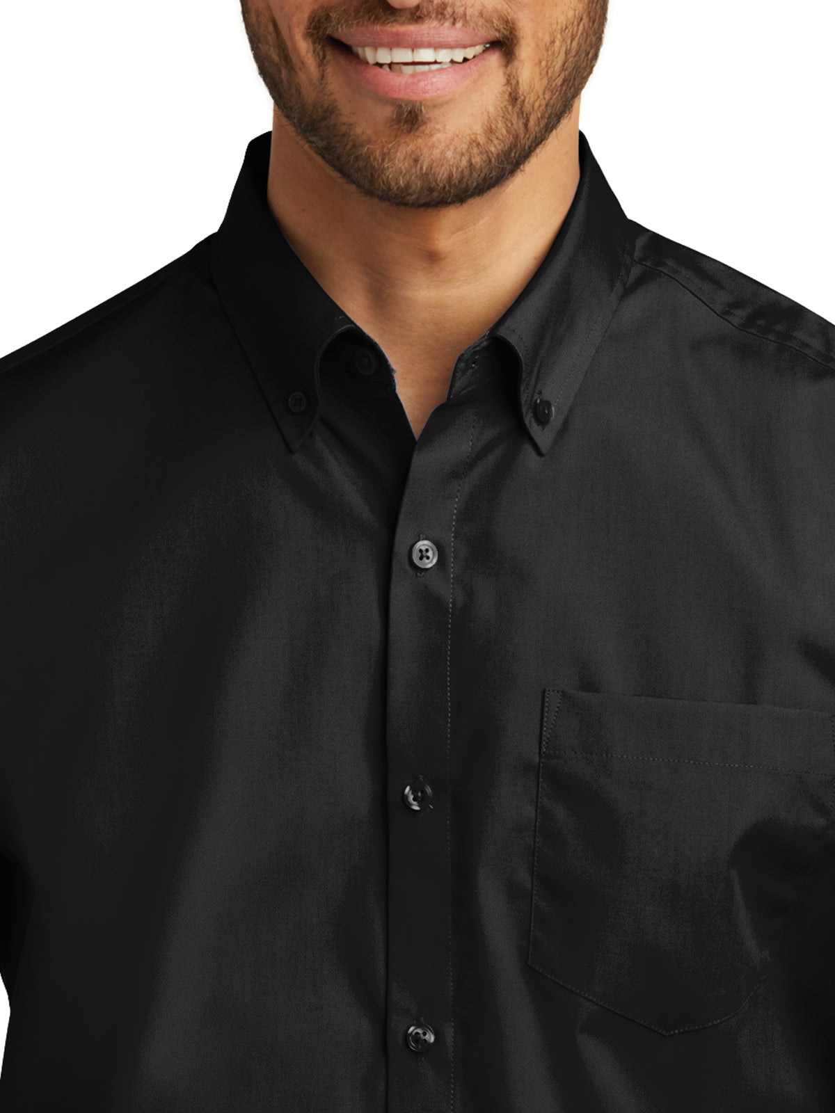 Men's Long Sleeve Poplin Shirt