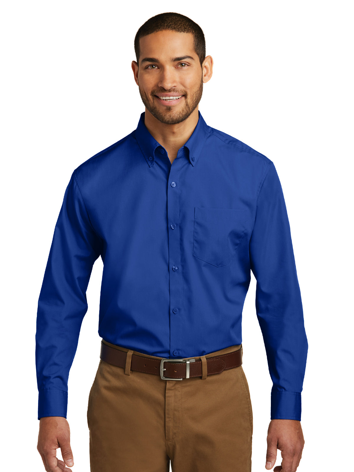 Men's Long Sleeve Poplin Shirt