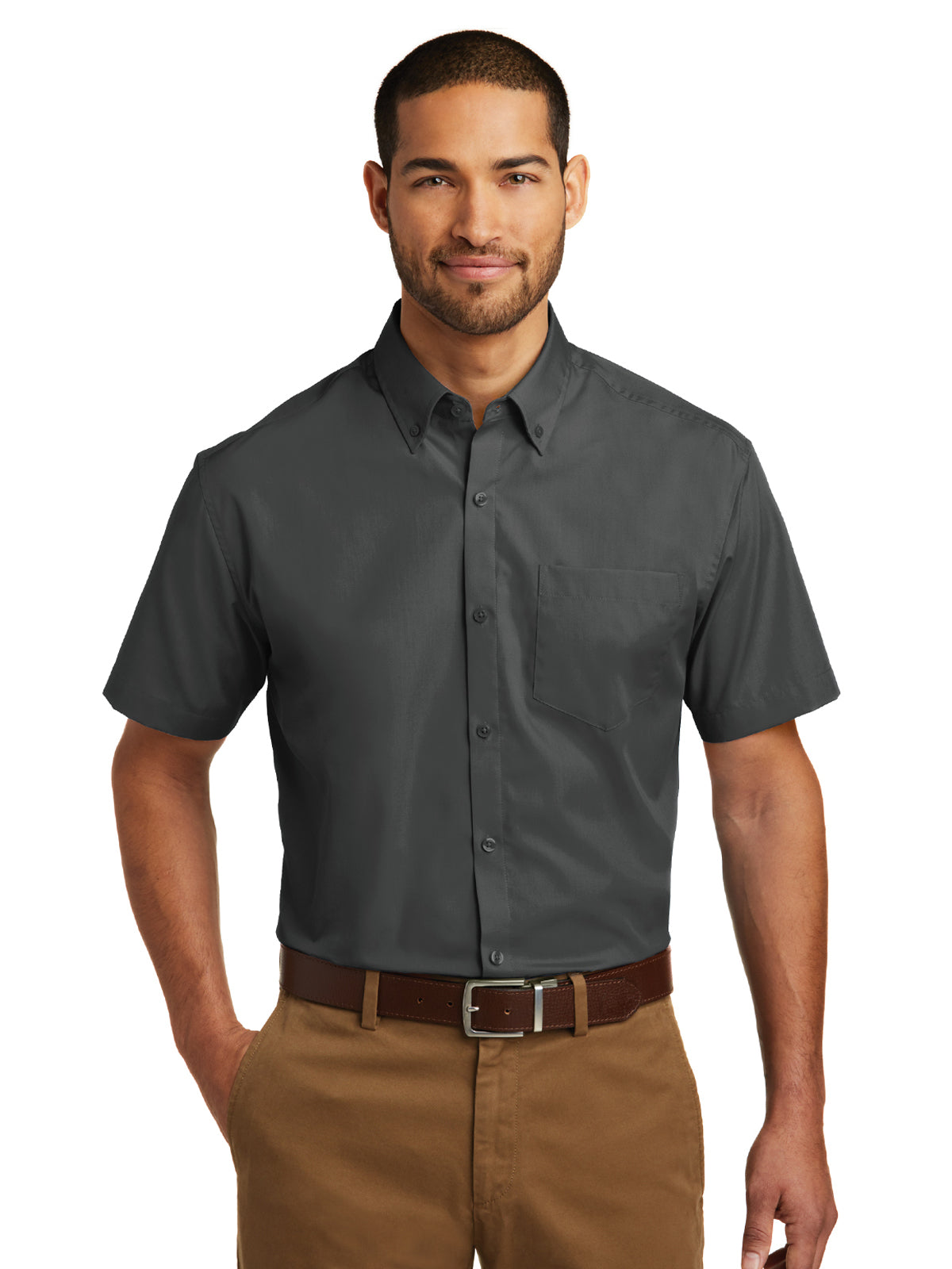 Men's Short Sleeve Poplin Shirt