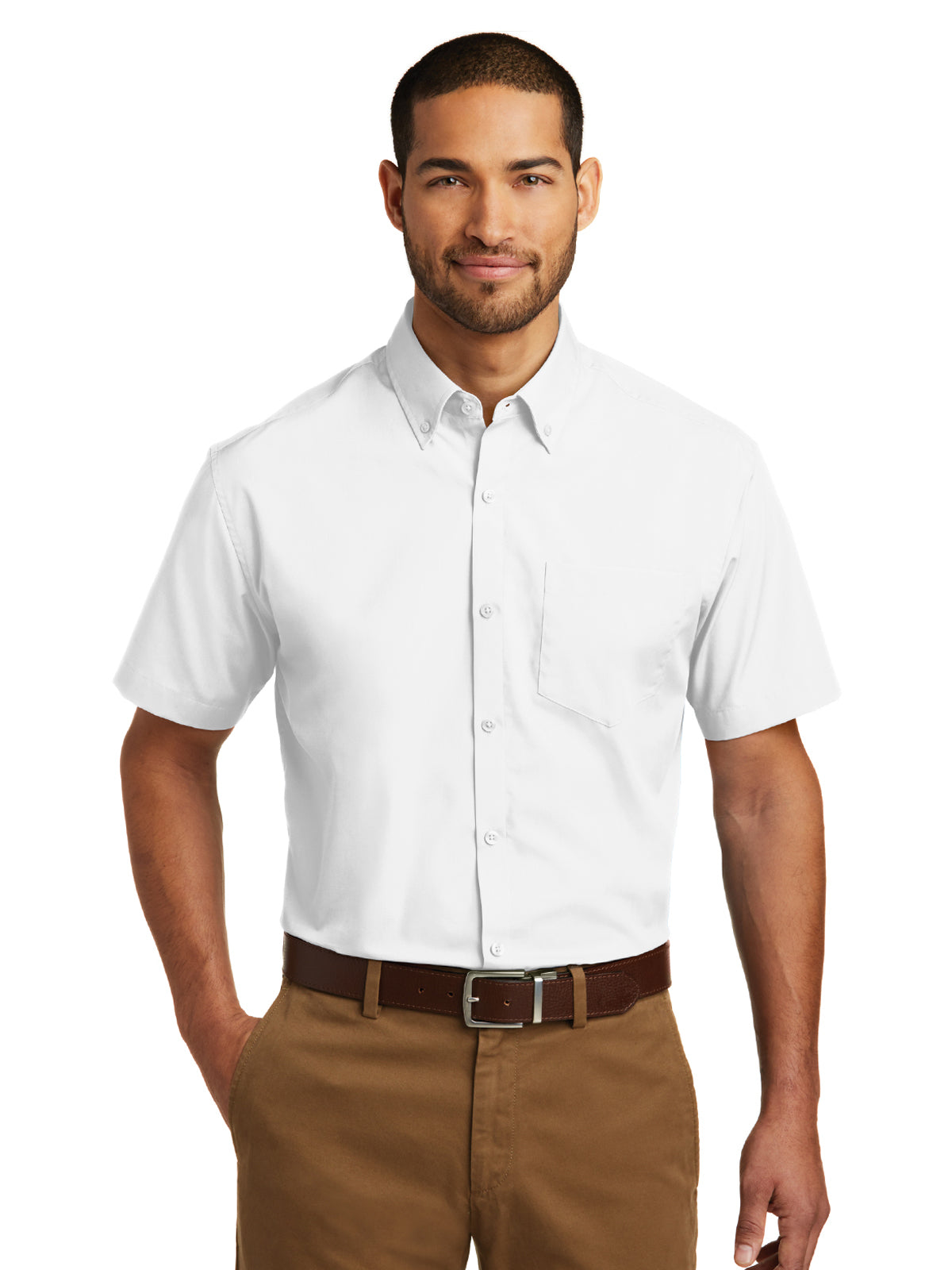 Men's Short Sleeve Poplin Shirt