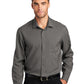Men's Long Sleeve Button Up Performance Shirt - W401 - Graphite