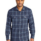 Men's Long Sleeve Ombre Plaid Shirt