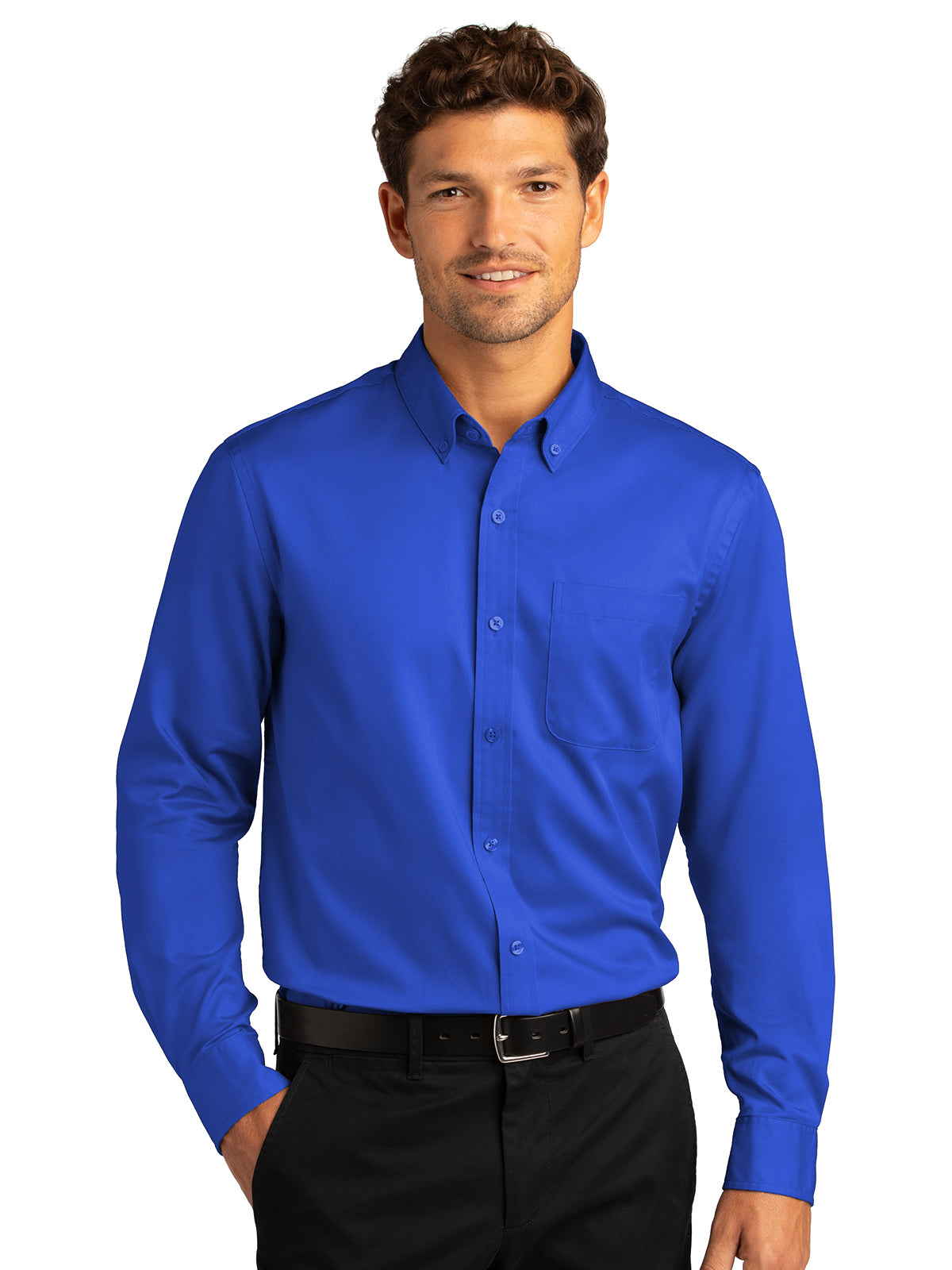 Men's Long Sleeve Button Up Performance Shirt