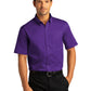 Men's Short Sleeve Button Up Shirt - W809 - Purple