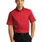 Men's Short Sleeve Button Up Shirt - W809 - Rich Red