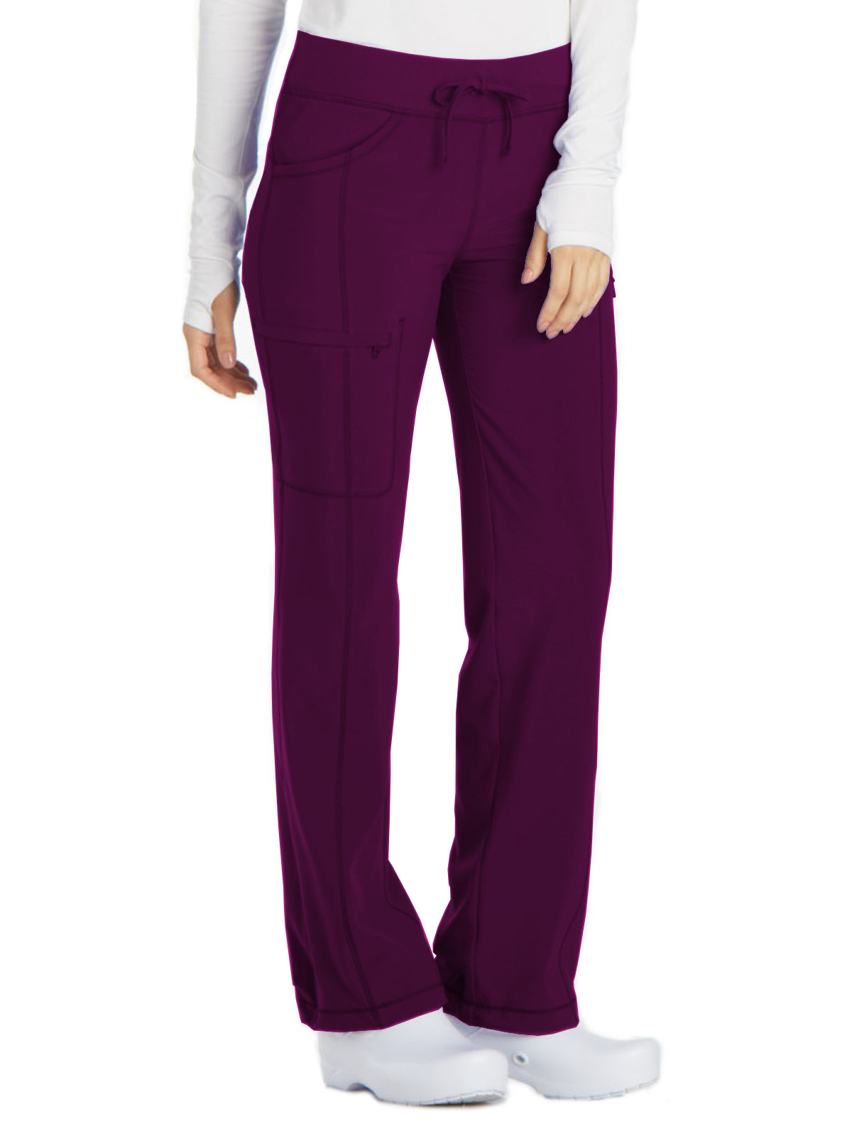 Women's 4-Pocket Low Rise Pant - 1123A - Wine