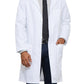 Unisex Three-Pocket 40" Full-Length Button-Front Lab Coat