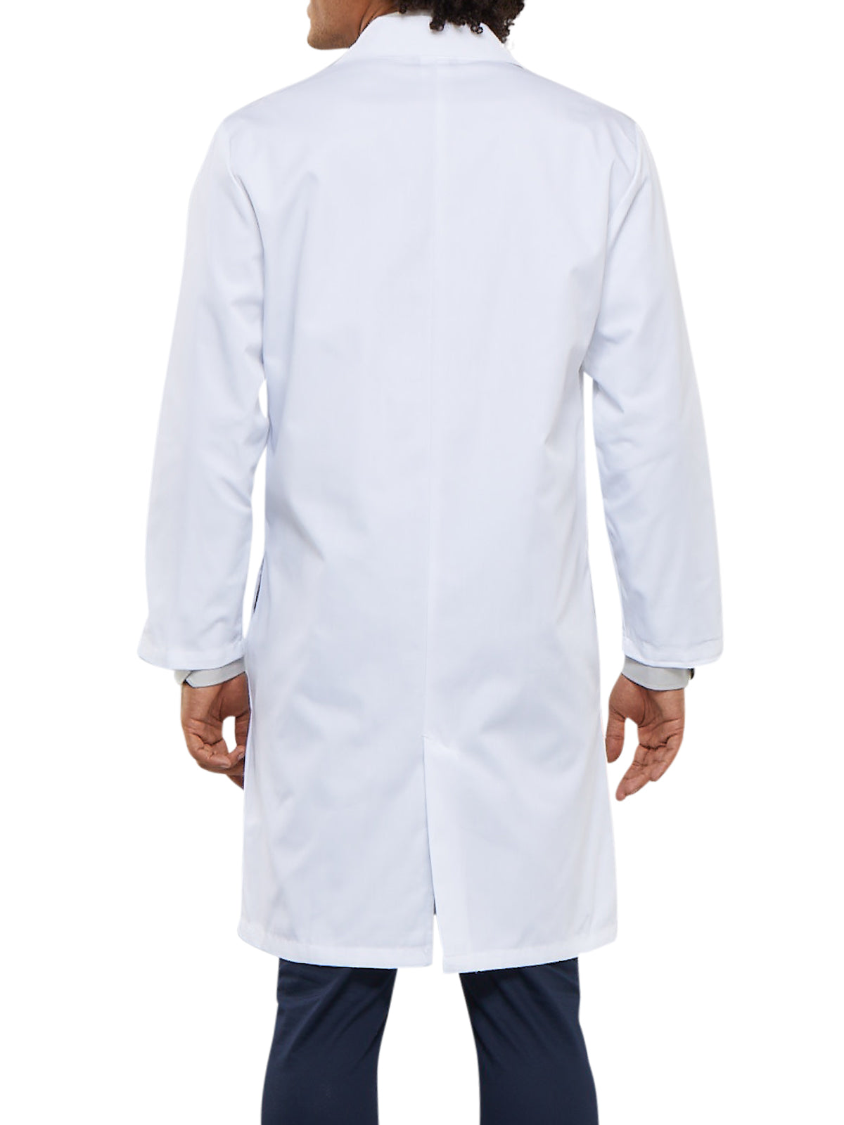 Unisex Three-Pocket 40" Full-Length Button-Front Lab Coat