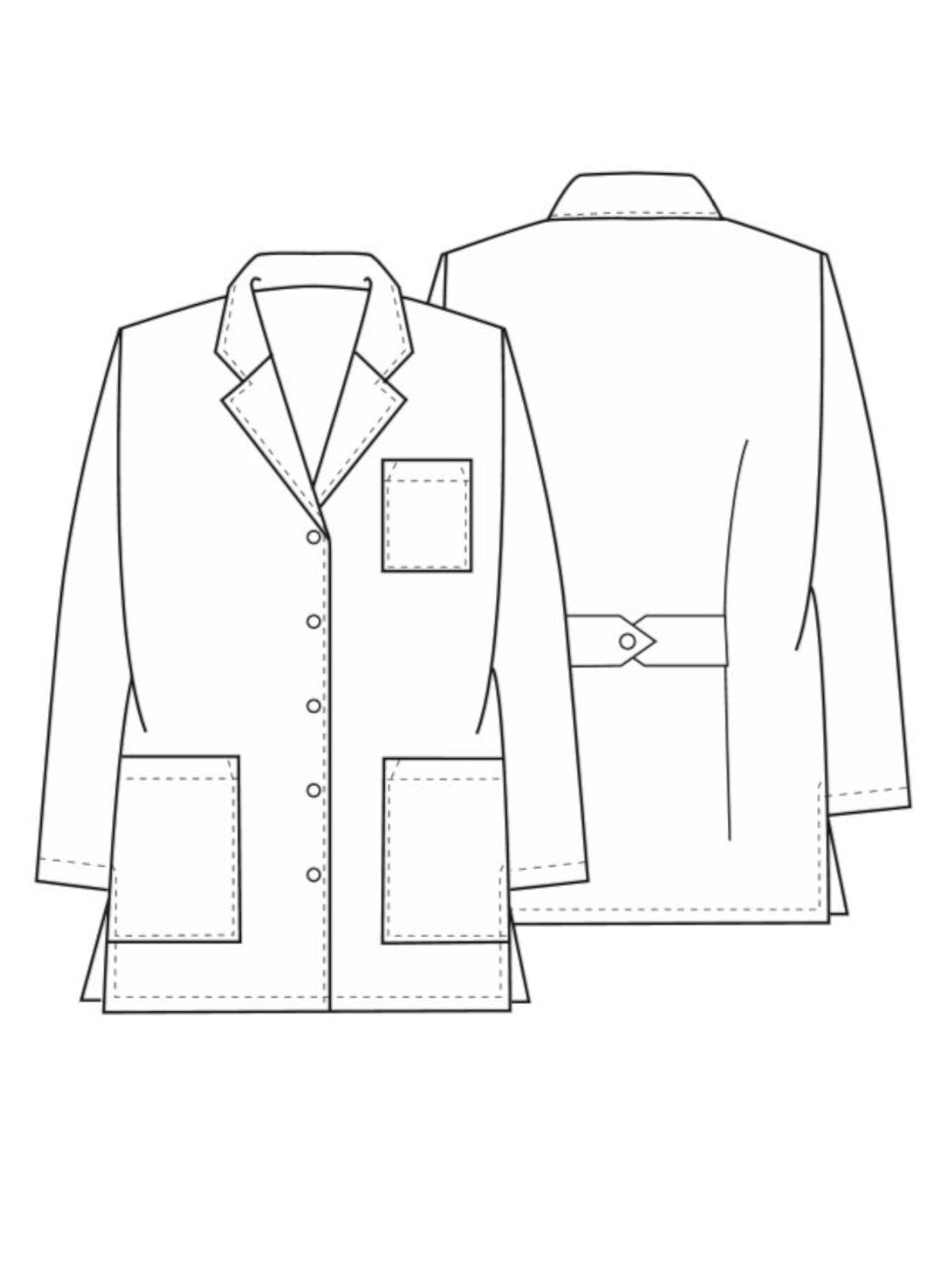 Women's Three-Pocket 32" Mid-Length Lab Coat