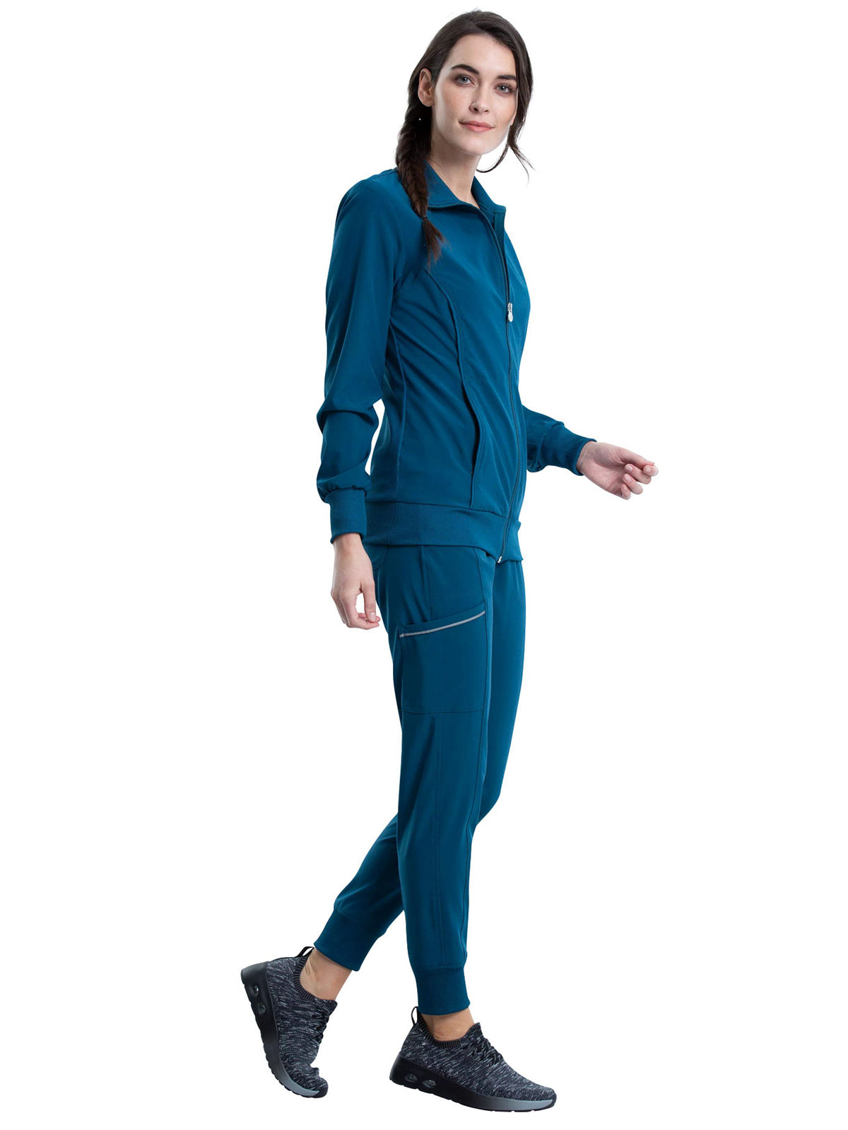 Women's 2-Pocket Contemporary Scrub Jacket