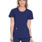 Women's 3-Pocket Round Neck Top - 2624A - Navy