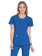 Women's 3-Pocket Round Neck Top - 2624A - Royal