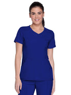 Women's 4-Pocket Mock Wrap Top - 2625A - Galaxy Blue