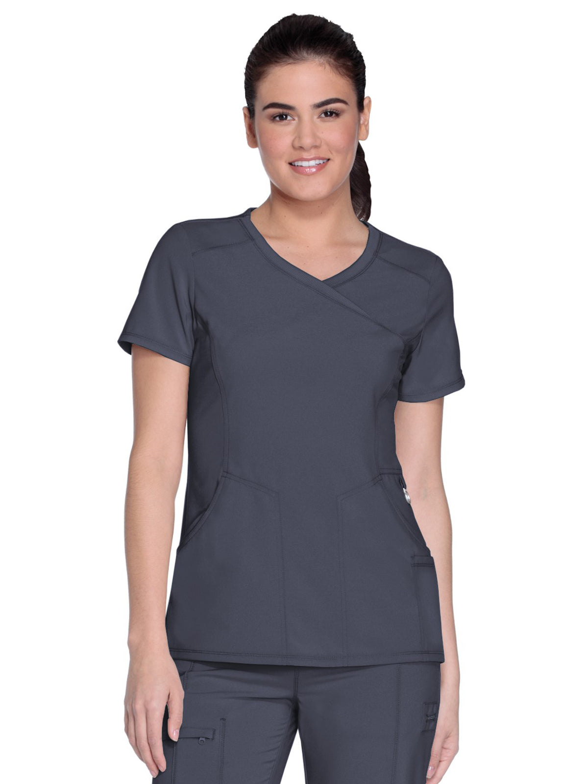 Women's 4-Pocket Mock Wrap Top