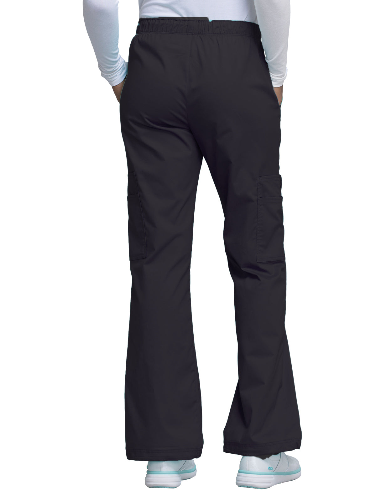 Women's Mid Rise Pull-On Cargo Scrub Pant