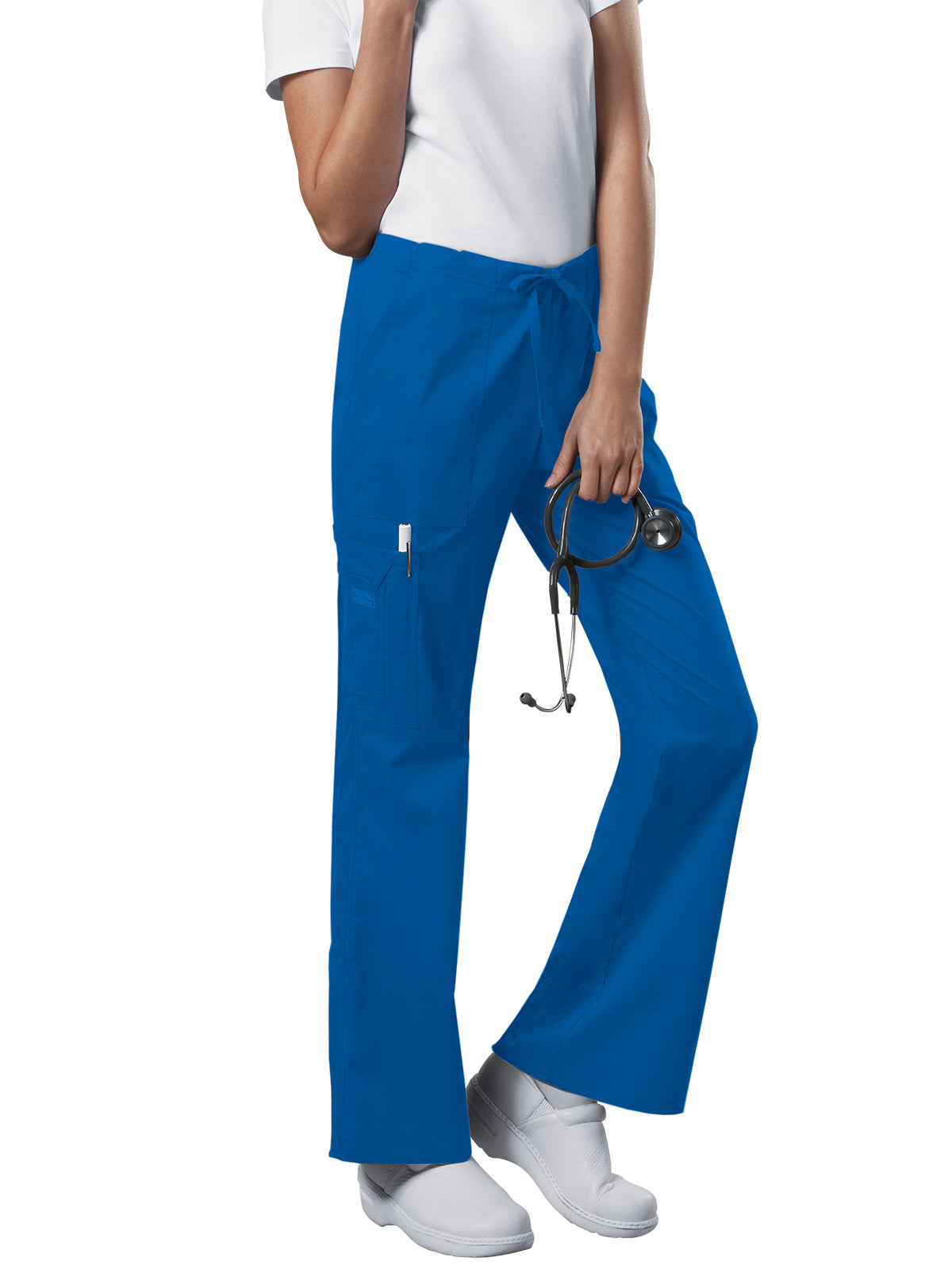 Women's Mid Rise Drawstring Cargo Scrub Pant