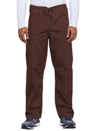Unisex 2-Pocket Drawstring Cargo Pant - 4100 - Chocolate