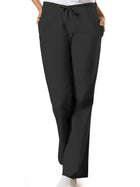Women's 3-Pocket Natural Rise Drawstring Pant - 4101 - Black