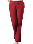 Women's 3-Pocket Natural Rise Drawstring Pant - 4101 - Red