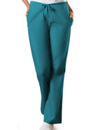 Women's 3-Pocket Natural Rise Drawstring Pant - 4101 - Teal Blue