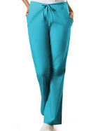 Women's 3-Pocket Natural Rise Drawstring Pant - 4101 - Turquoise
