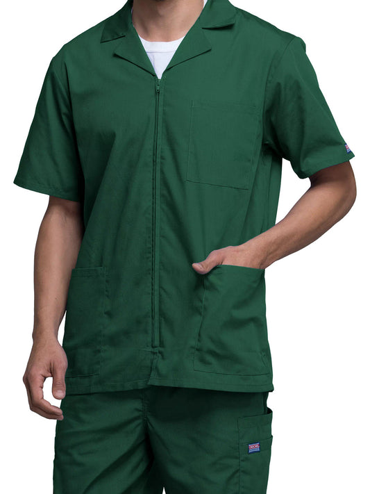 Men's Zip Front Scrub Jacket